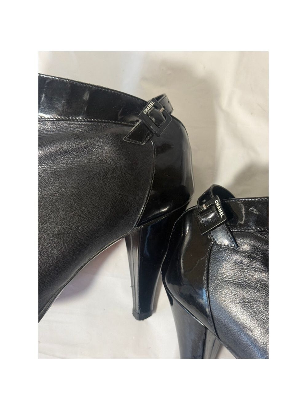 CHANEL Boots Leather Authentic size 6 - Picture 9 of 16